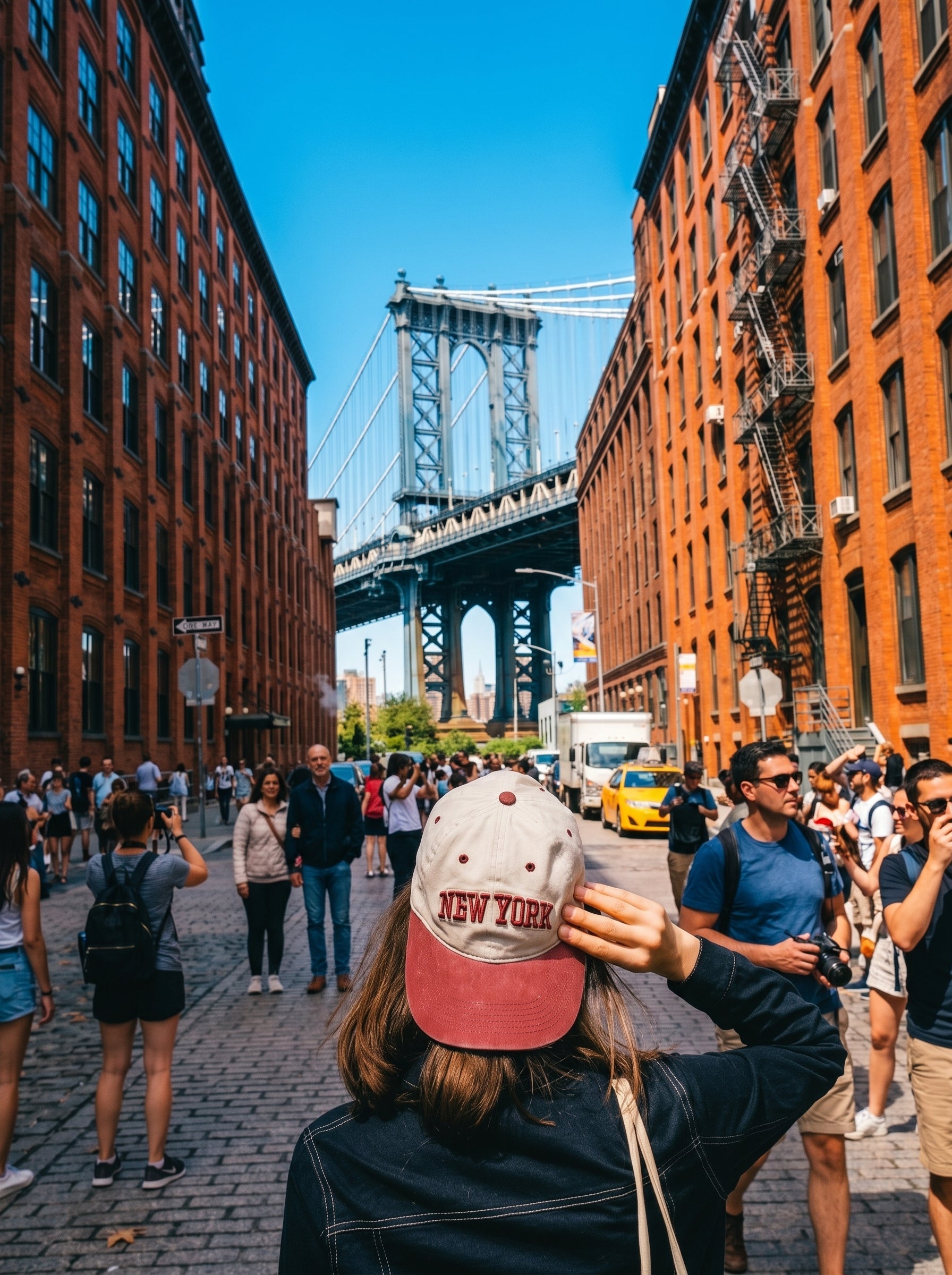 DUMBO Brooklyn Bridge Nova York - Ponto Instagramável para fotos com chip de internet EUA